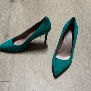 Banana Republic Teal Suede Heels